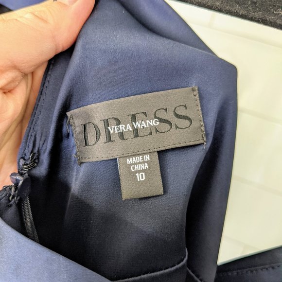 Vera Wang Navy Dress - Picture 5 of 7